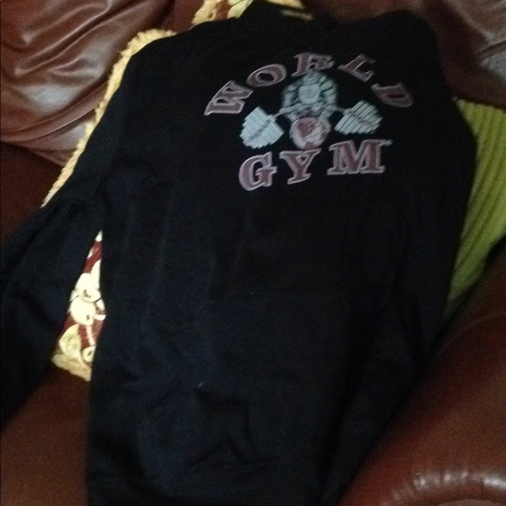 World gym hoodie medium